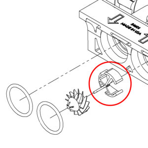 54320 - Meter Turbine Axle (100238202) - Hague