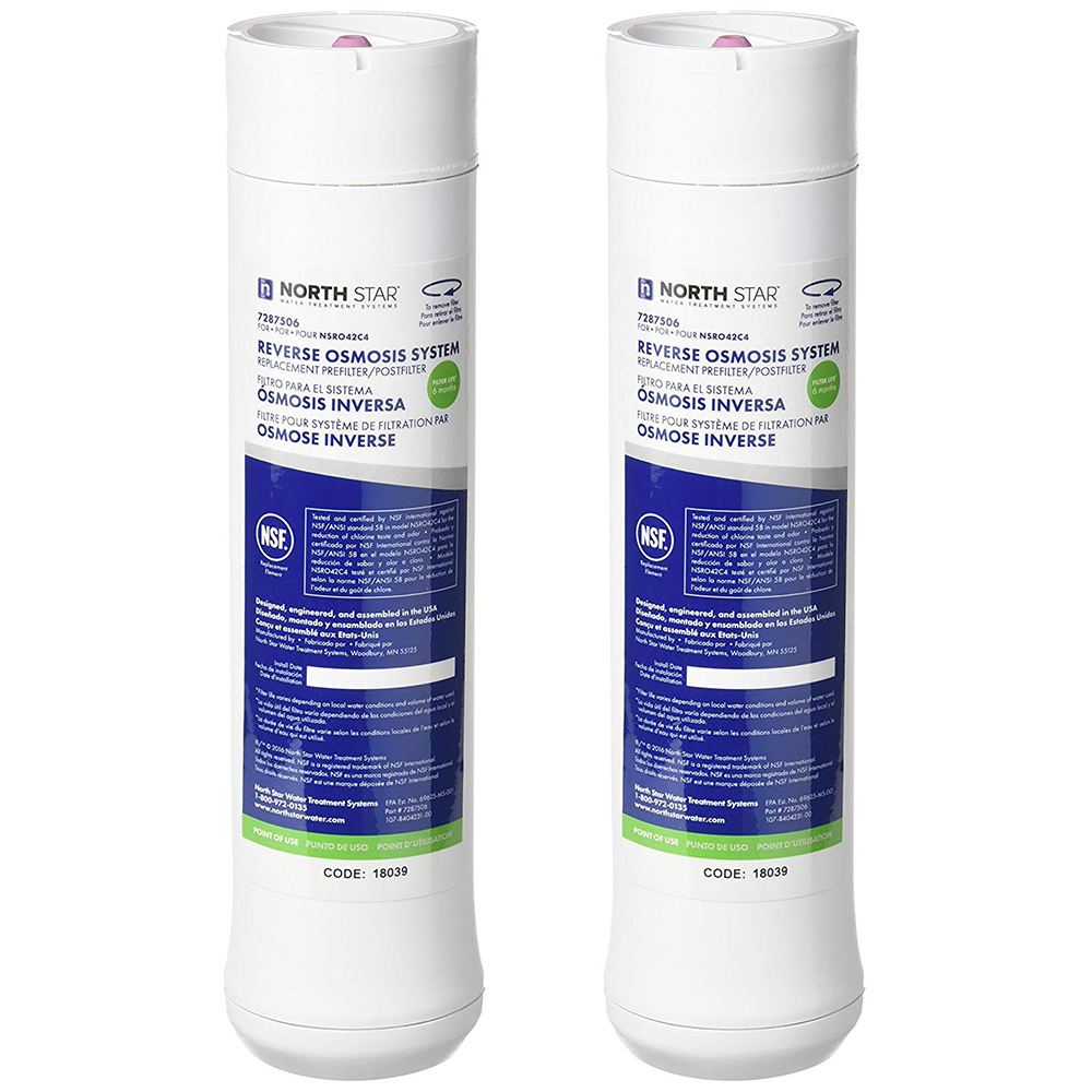 North Star 7287506 Pre and Post Filter Reverse Osmosis 2 Pack for sale online 
