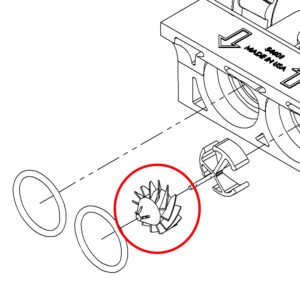 90522 - Meter Turbine Assembly (100238201) - Hague