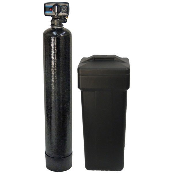 Fleck 5600 metered water softener with square brine tank