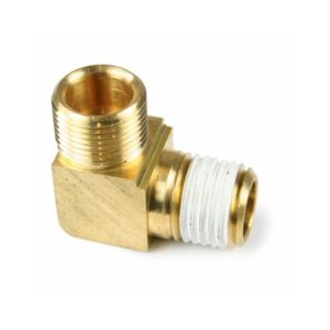 10328 - Fleck Elbow for 1600 Injector - 3/8" tube to 1/4" NPT