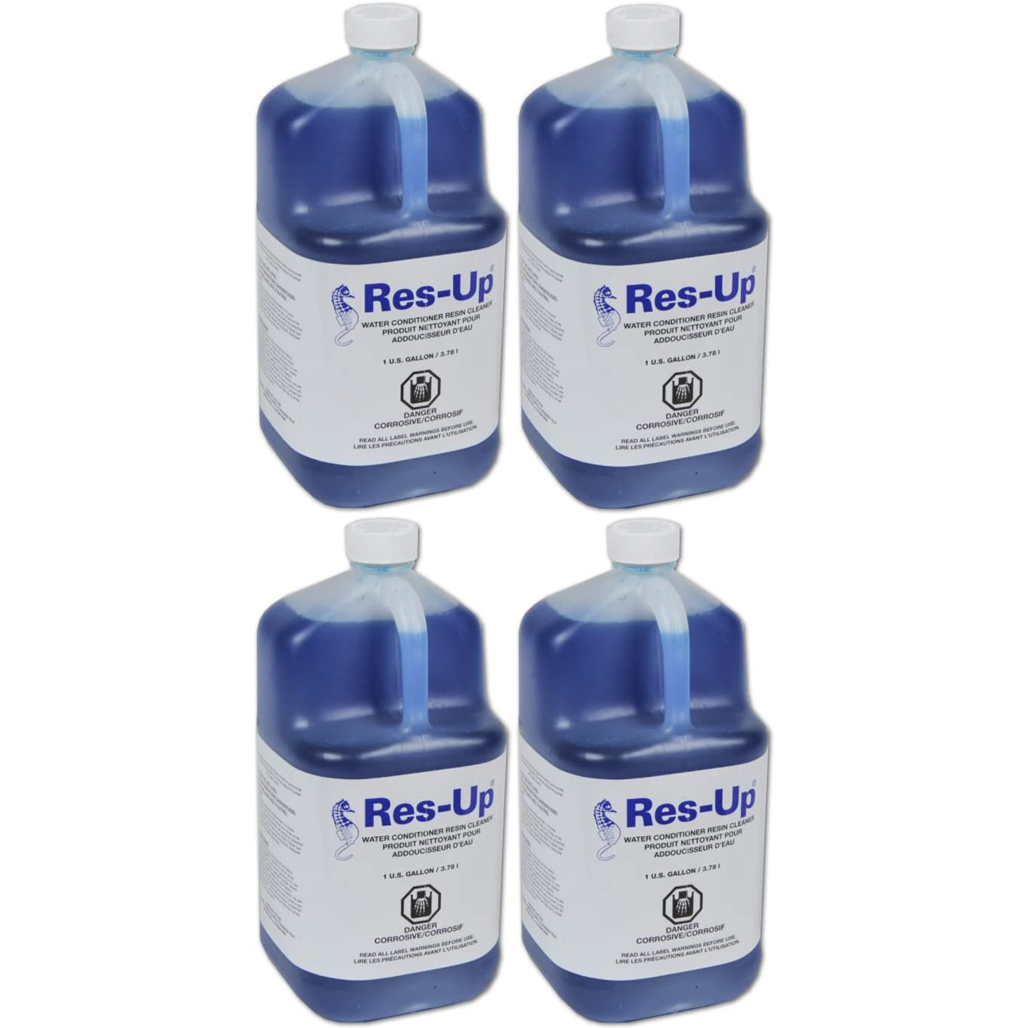 Res-Up and Res Care cleaner will chemically clean a fouled resin bed o